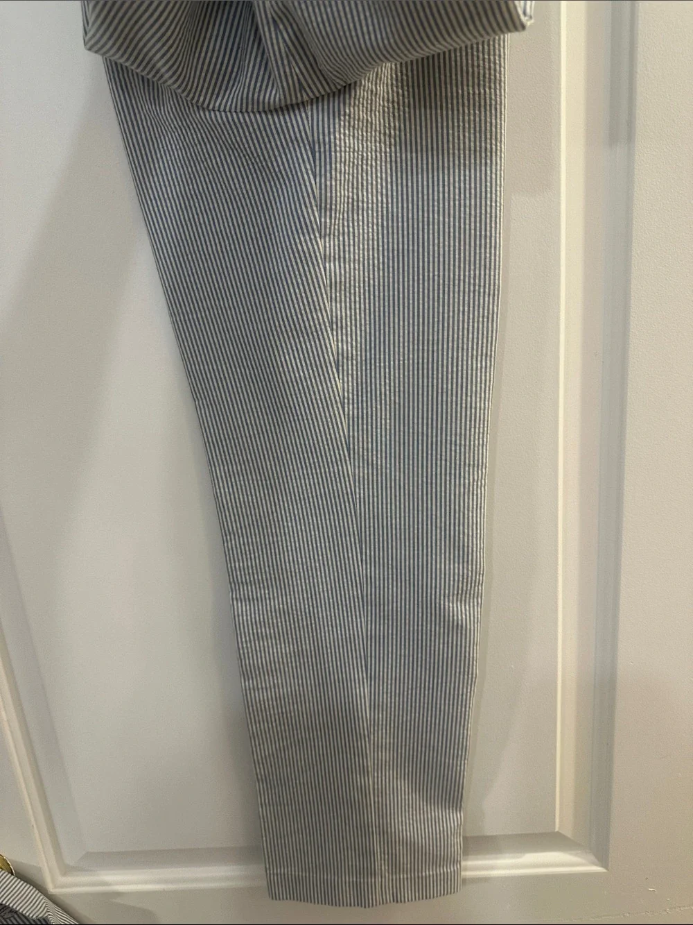 Ralph Lauren Light Blue and White Pinstripe Seersucker Suit
